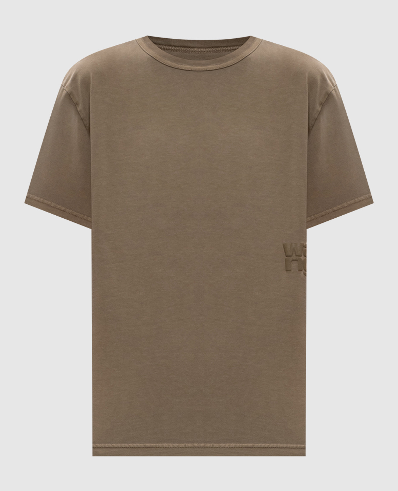 

Khaki T-shirt with logo print Alexander Wang