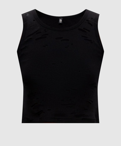 Black top with slits
