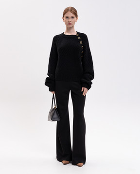 Jacob Lee Black cashmere sweater WCC0037SS26B