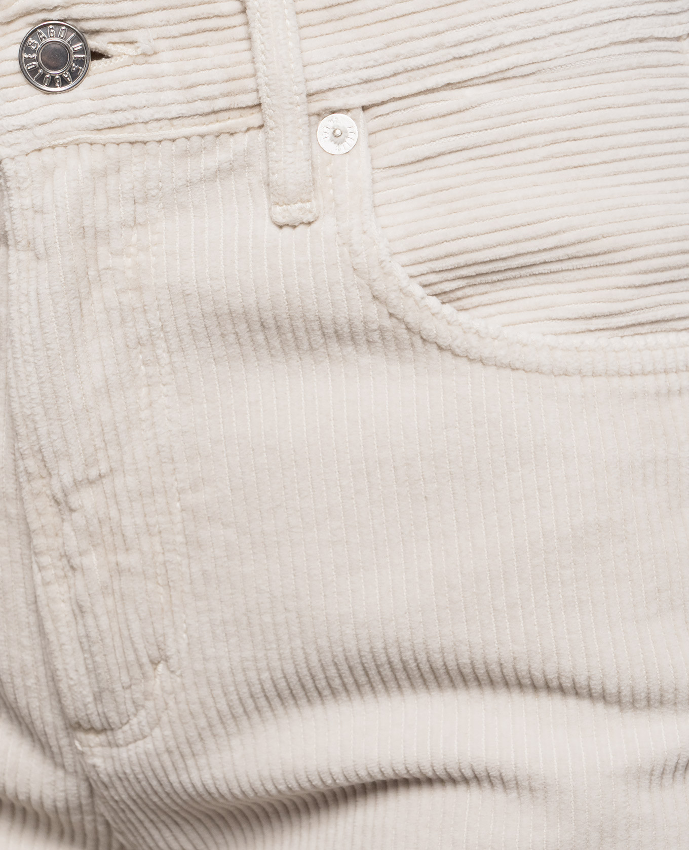Beige corduroy pants Ren Jean AGOLDE 5