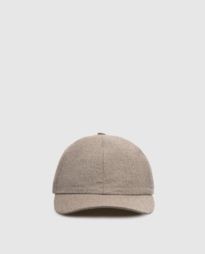 Bertolo Cashmere Beige wool cap 000307002286