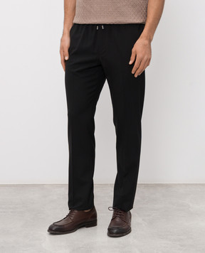 Stefano Ricci Black wool trousers M1T6100201W0008U