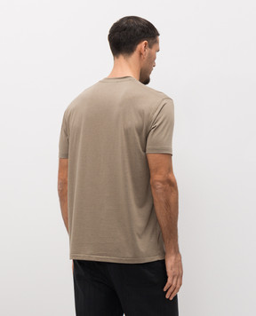 Tom Ford Khaki T-shirt with monogram JCS004JMT012