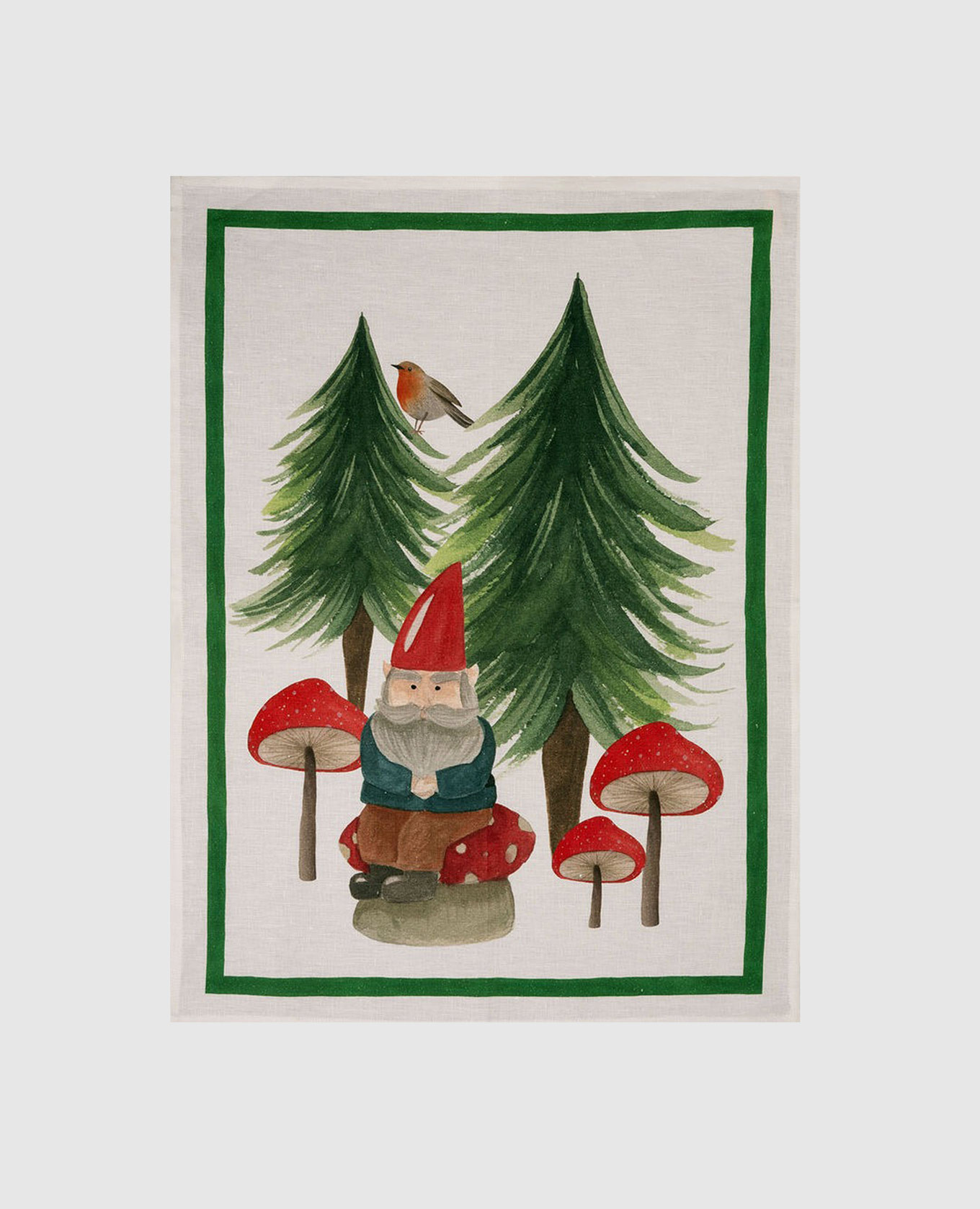 Torchon de cuisine en lin blanc JOLLY ELF