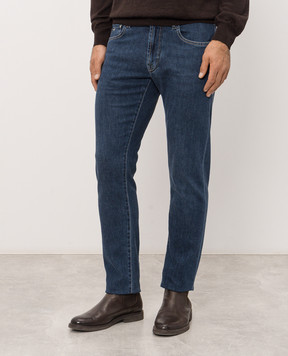 Tramarossa MICHELANGELO blue jeans with logo patch MICHELANGELODBSCP