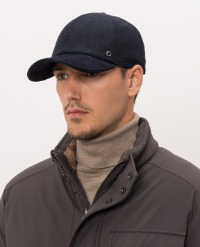 Stefano Ricci Blue cashmere cap MCV63SB25EL109HA