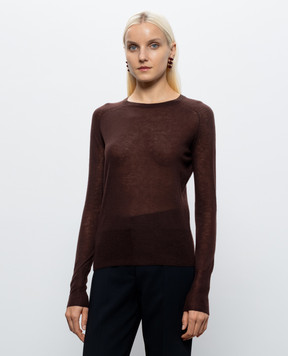 JOSEPH Brown Geras cashmere jumper JF009900