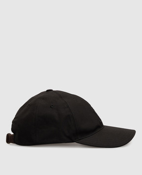 JW Anderson Black cap with embroidery AC0417FA0485w