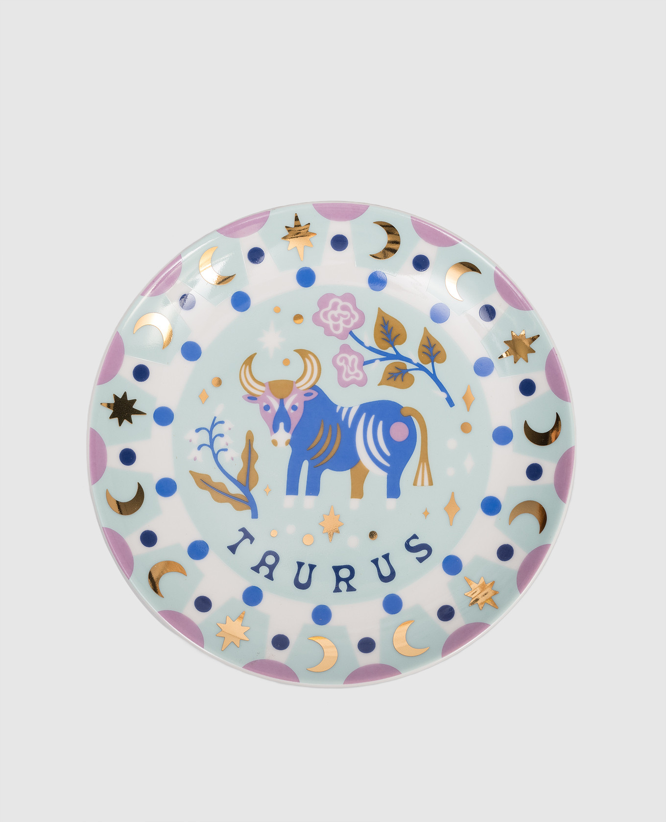 

Taurus blue porcelain snack plate Bitossi Home, Light blue