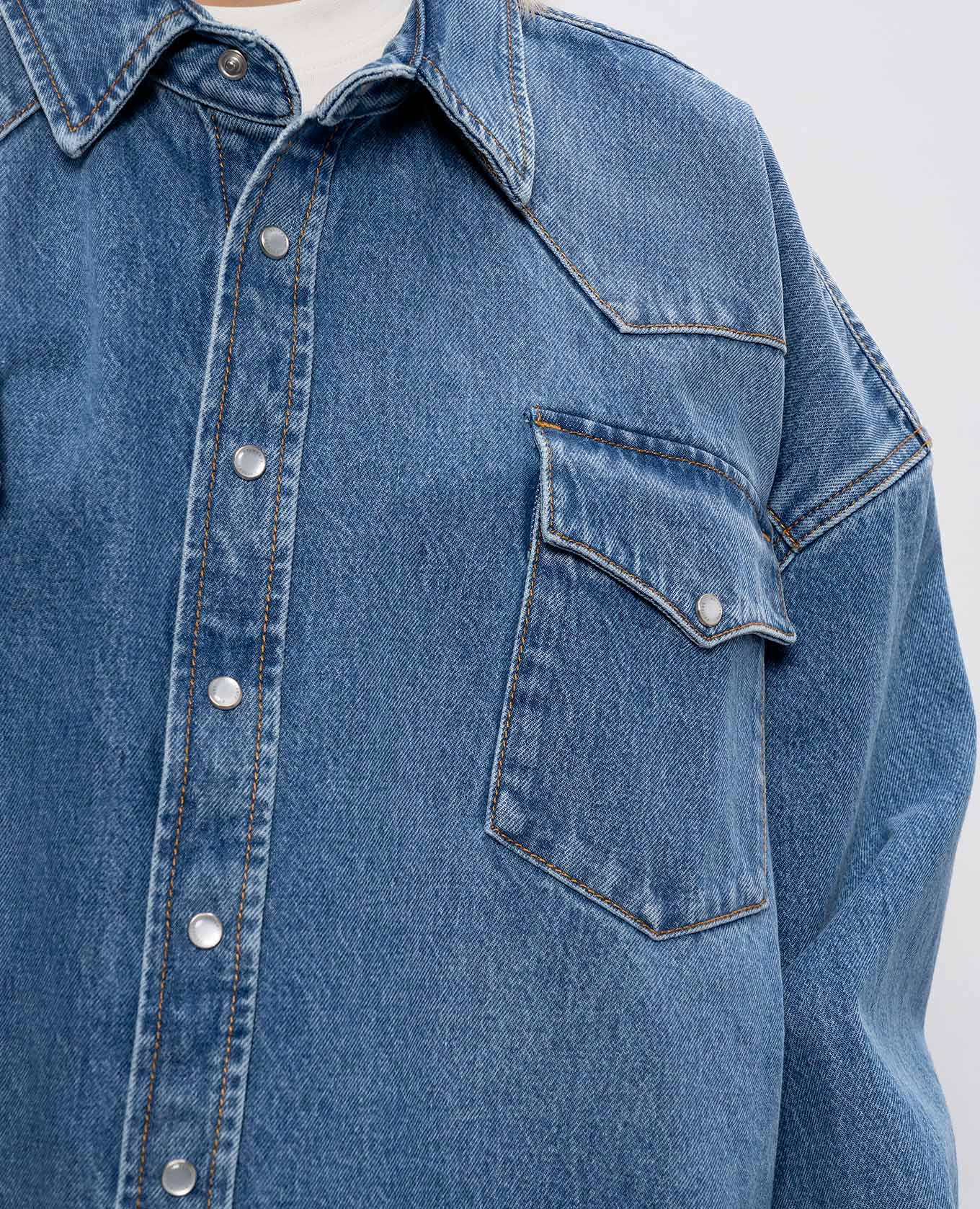 

Blue denim shirt Vetements