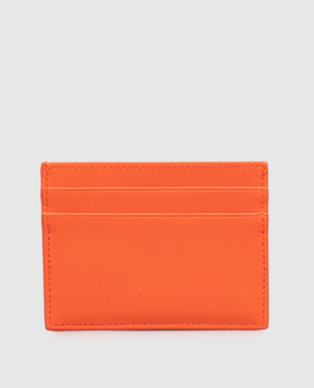 Dolce&Gabbana Dauphine orange leather cardholder BI0330A9S25