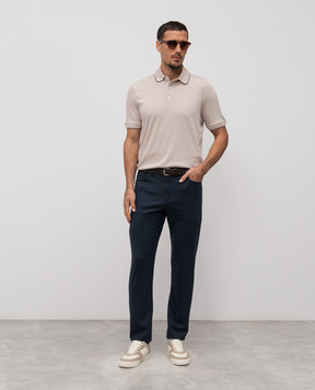 Canali Blue wool pants AS04998U7051