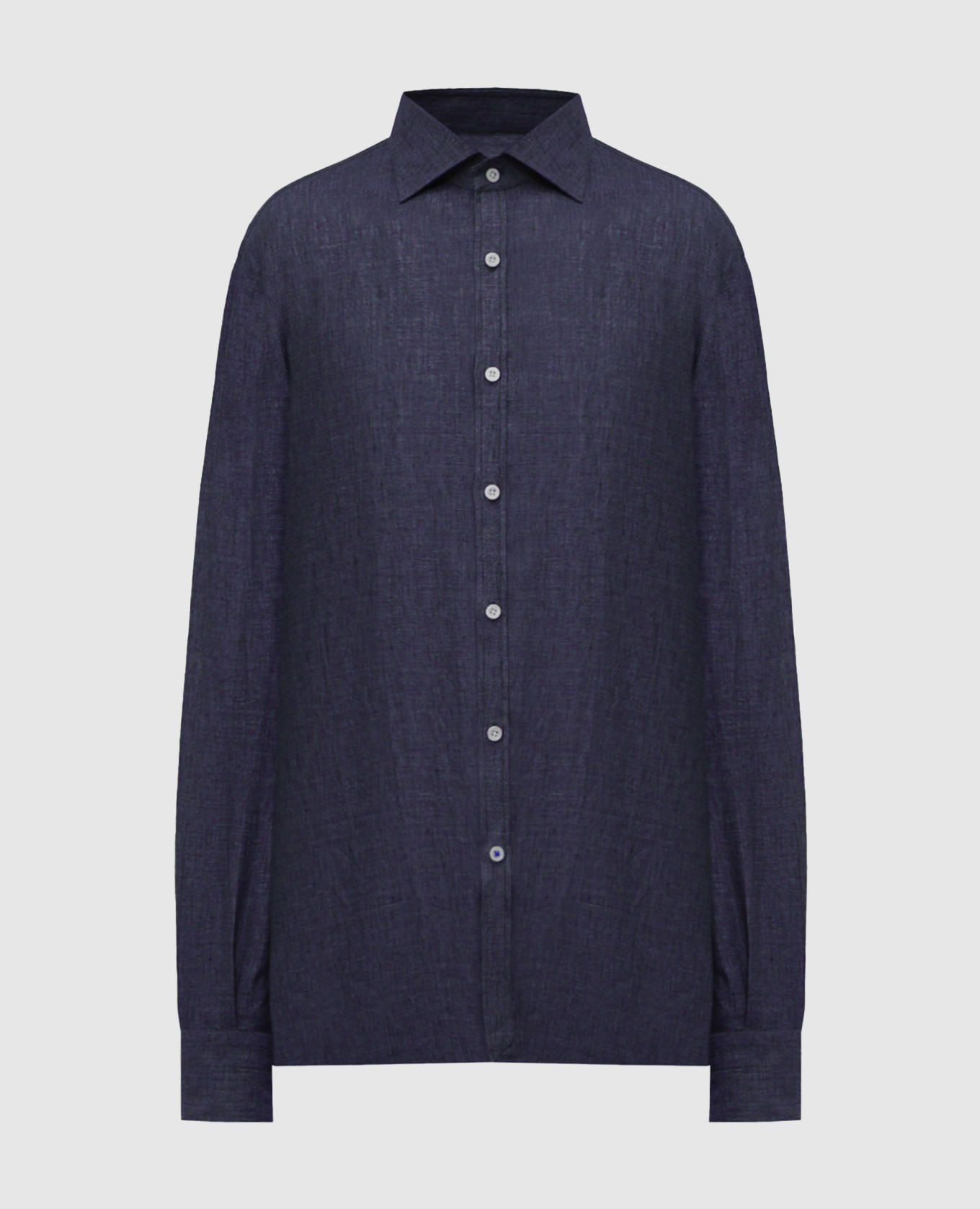 Blue linen shirt