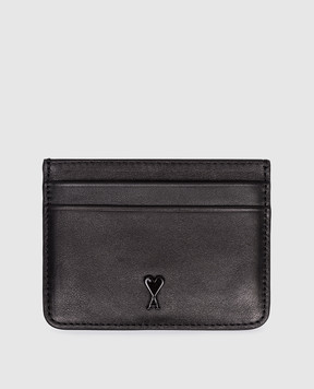 Ami Paris Black leather cardholder USL702AL0138