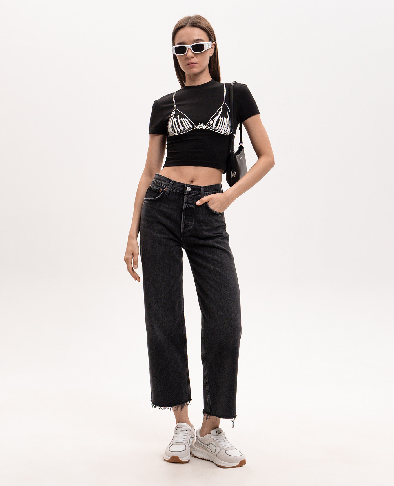 

Black Bra Baby top Palm Angels