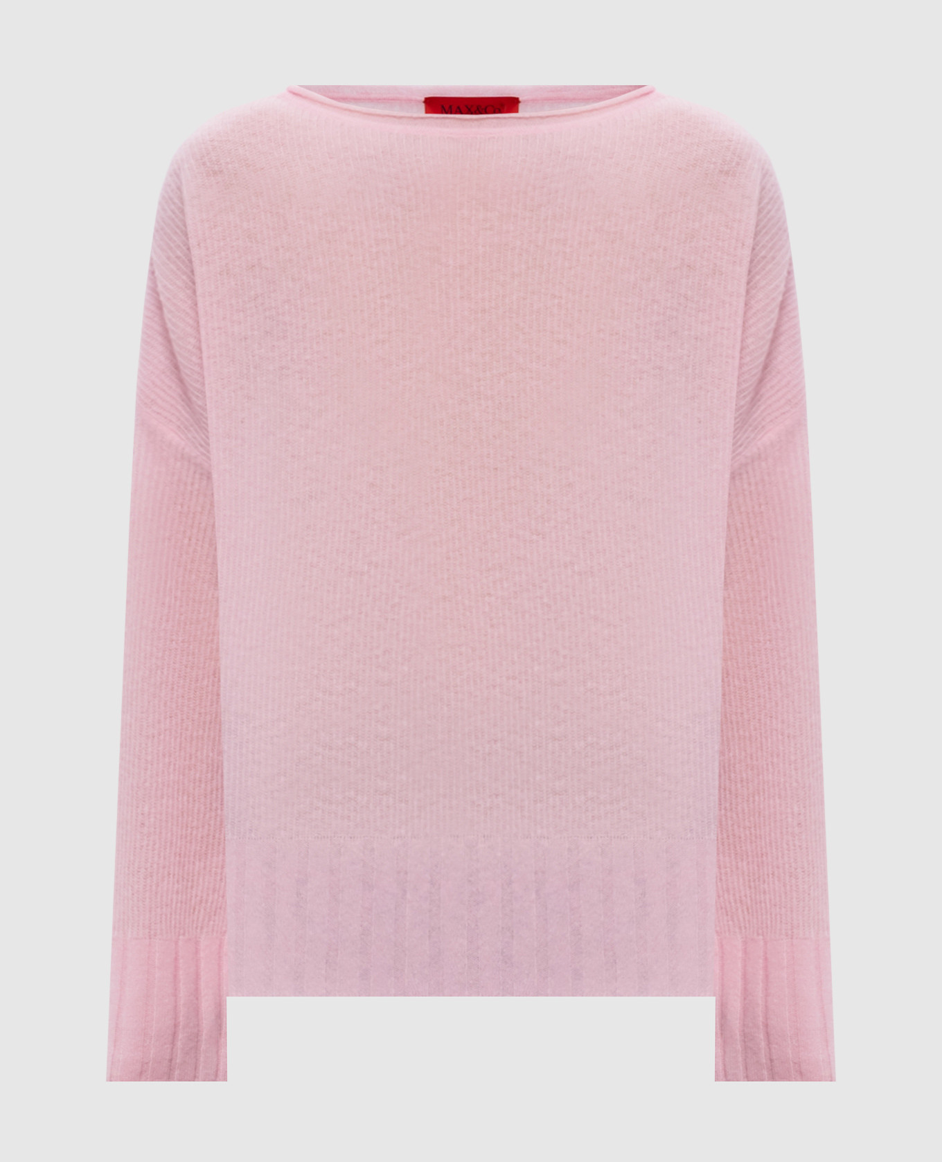 Pink sweater with wool and cashmere