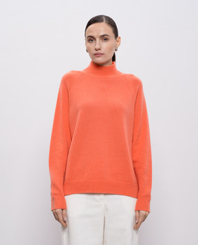 Peserico Pink wool, silk and cashmere sweater with monil chain S99143F07K09018