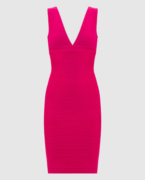 Herve Leger Pink Backstage Dress 46HLFT8571179