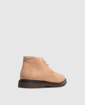 Brunello Cucinelli Beige Suede Chukka Desert Boots MZUSOLE817