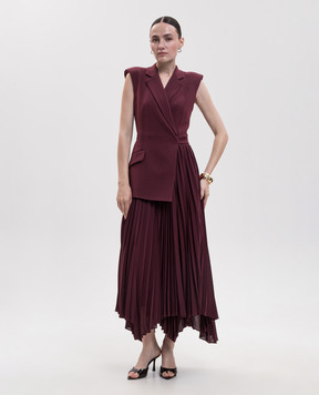 Simkhai Burgundy midi dress with double construction 4261226CP