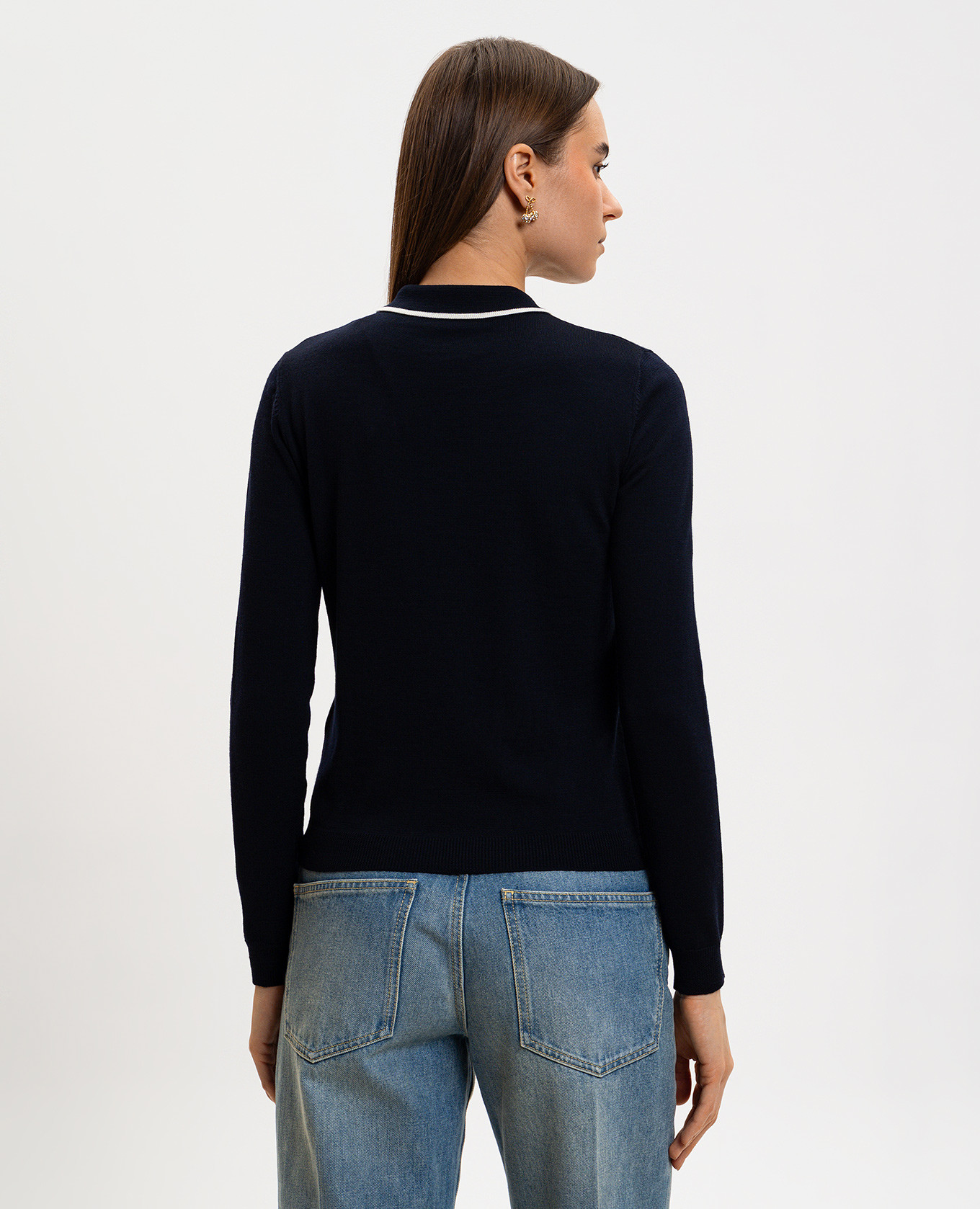 Blue wool jumper with logo Valentino 4