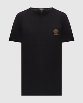 Versace Black T-shirt with emblem AUU010051A10011
