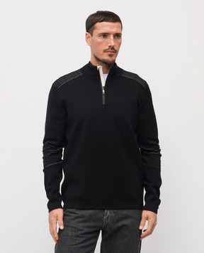MooRER Black SCIORES wool jumper SCIORESET