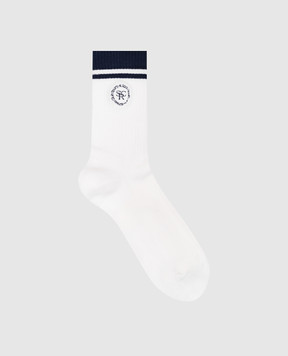 Sporty & Rich White socks with embroidery AC02785305WH50