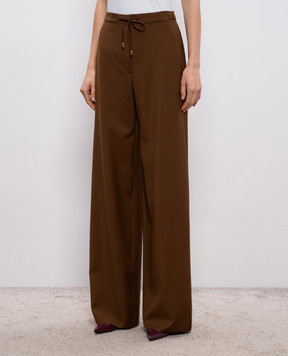 Max Mara Mstcorone brown wool pants MSTCORONE