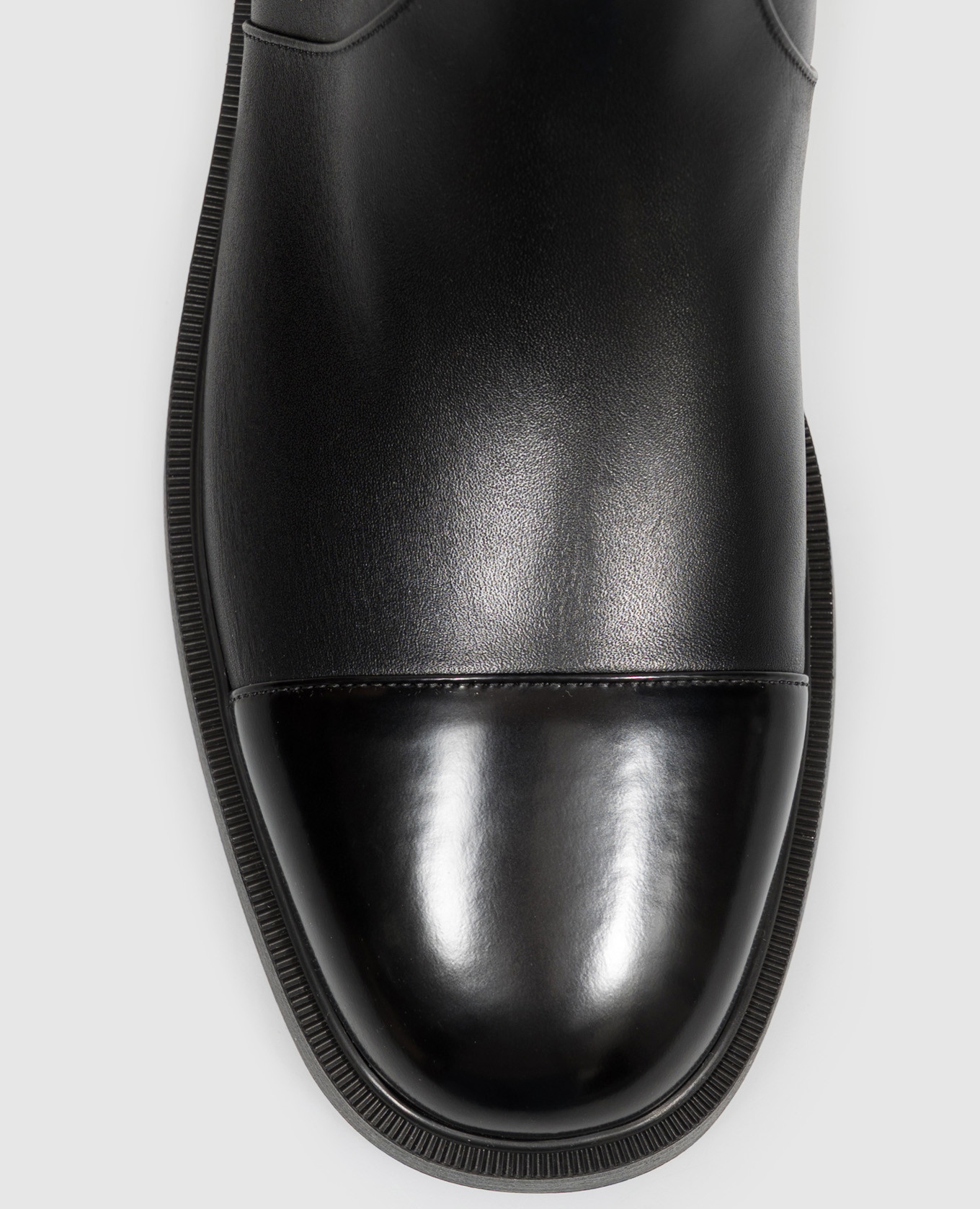 Black leather boots with emblem Valentino 5