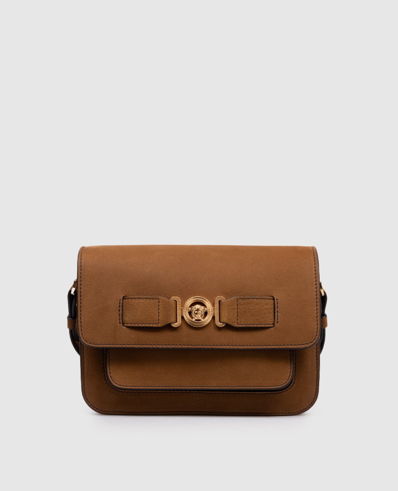 

Brown nubuck bag with Medusa emblem Versace