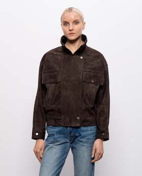 Babe Pay Pls Brown suede jacket 2614SUEDE