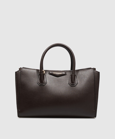 Sac en cuir marron Antigona