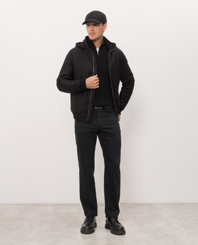 Peserico Black cashmere jumper with zipper R59535F12E9010