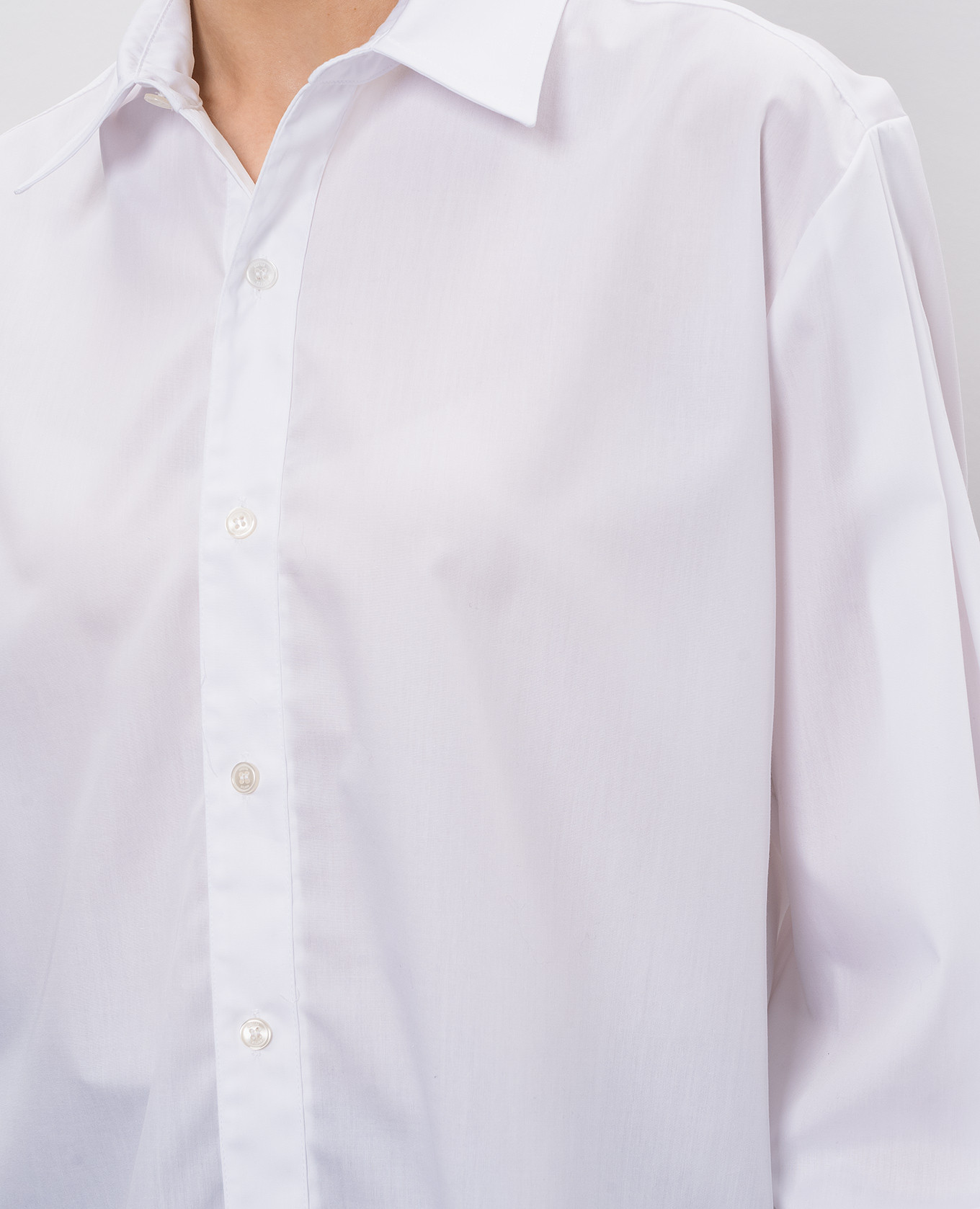 Cratere white shirt with contrast print SSHEENA 5
