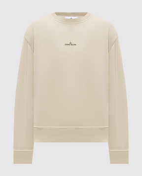 Stone Island Beige sweatshirt with logo print L2S156100039S0477