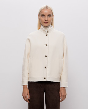 Max Mara PALMIZI ivory wool jacket MXMPALMIZI