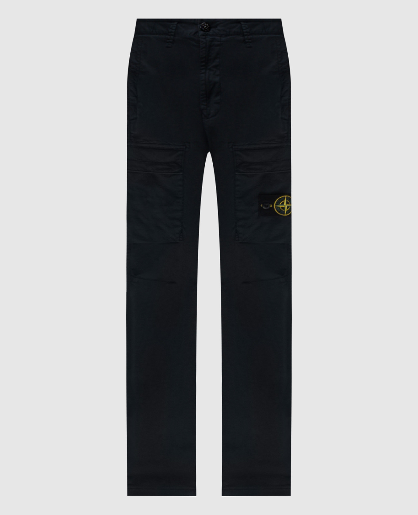

Blue cargo pants with logo Stone Island, Navy blue