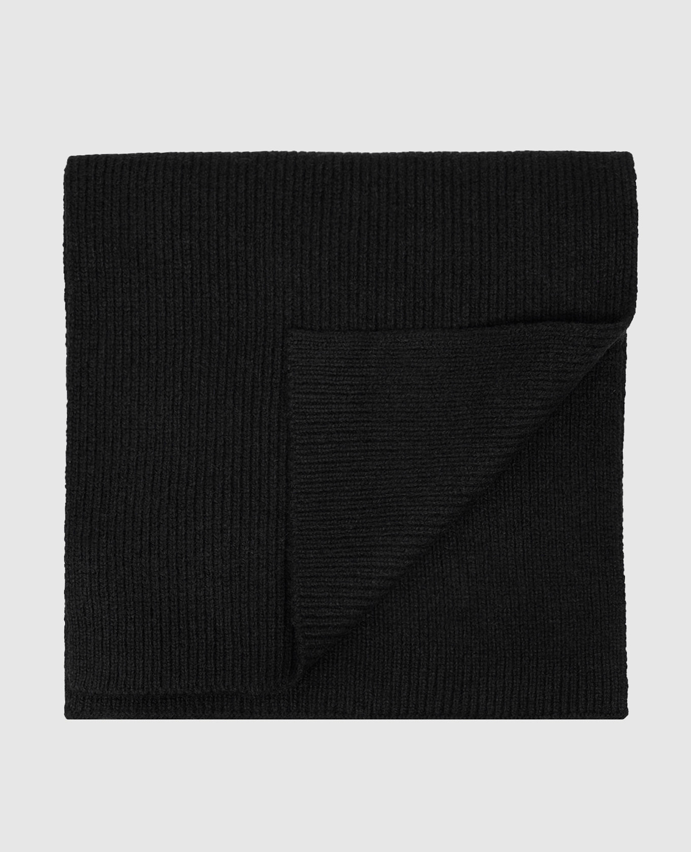 Black cashmere scarf