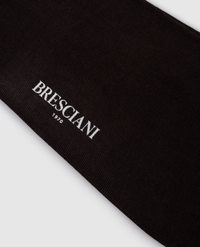Bresciani Black short cotton socks MP009RI0006BR