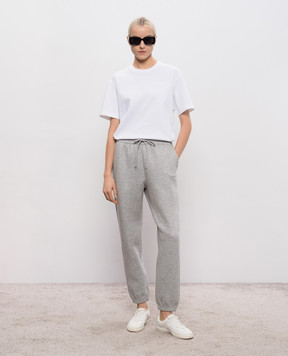 Mackage White T-shirt with textured logo TEEW