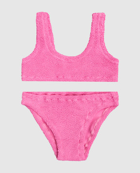 MC2 SAINT BARTH Baker children's pink ruffled swimsuit BAK000200044L
