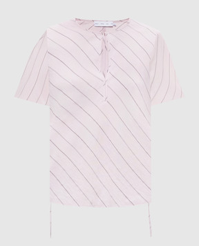 PROENZA SCHOULER Tasha pink striped top WL2614608BY367