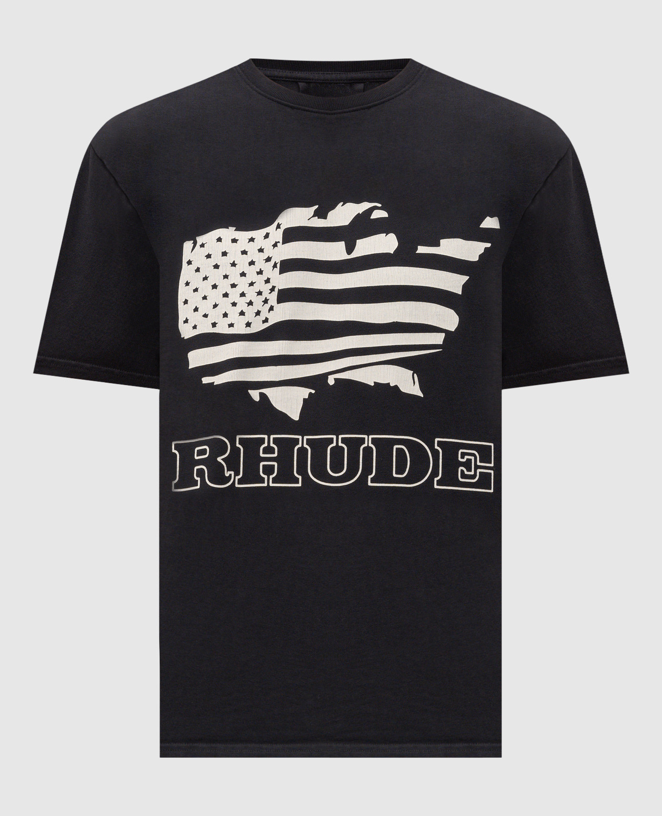 Black T-shirt with print