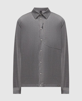 Sease Gray wool shirt SI039TN700