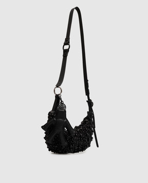Innerraum Black HM0 beaded hobo bag HM0BSBKROBT