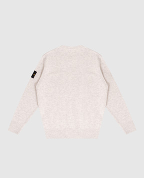 Stone Island Children's gray sweater with wool and cashmere L2S165100002S00M11012