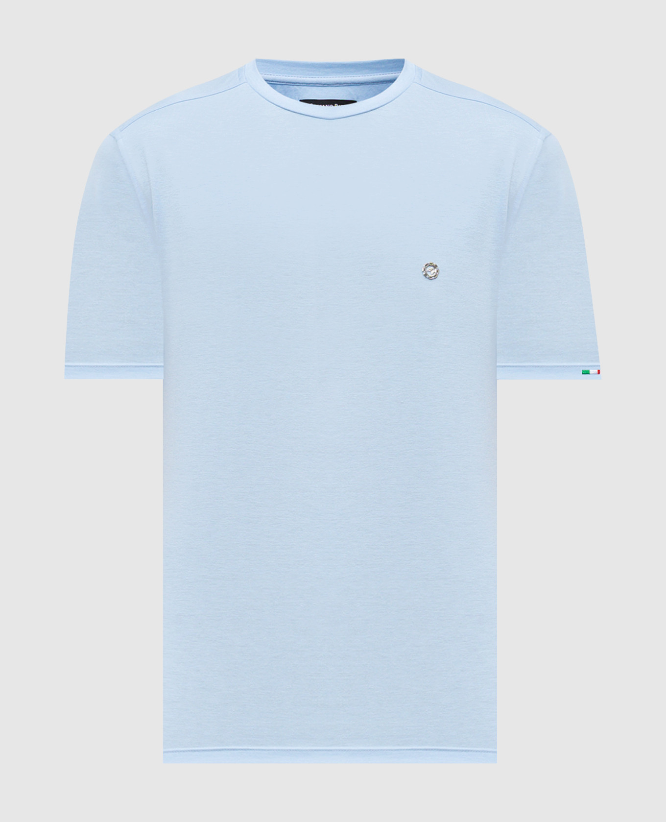 Blue T-shirt with emblem