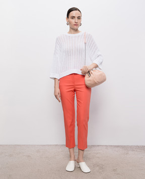 Peserico Coral pants with brand patch P04615J001953