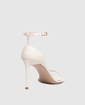 Tom Ford Ivory patent leather sandals VERTIGO W3896LCL072P